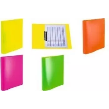 Ring binder Herma A4 PP neon pink, model 19712, for A4 documents