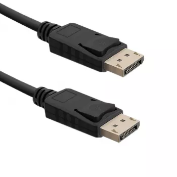 DisplayPort cable QOLTEC 1.5 m – DisplayPort male to DisplayPort male, black