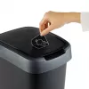 rotho Twist 25 L rectangular polypropylene storage container — 25 L, 476×333×252 mm, black