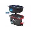 Floor mop VILEDA Microfibre 320 mm, telescopic handle 55–123 cm, washable, 360° rotating head, black/blue/red