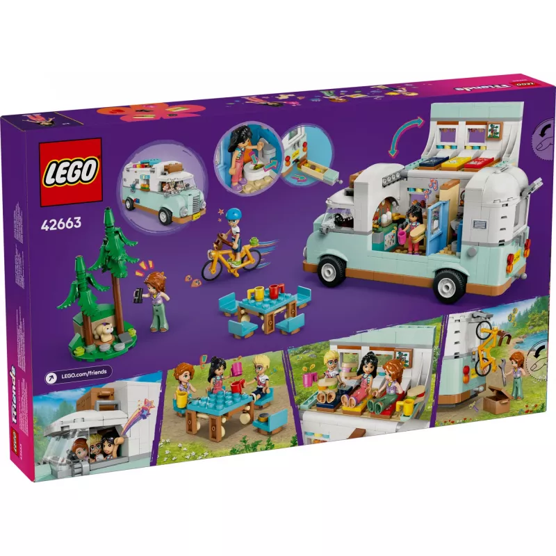 LEGO Motor Home set 42663 — LEGO Friends camper van, 778 pieces, 3 mini-dolls, age 7+