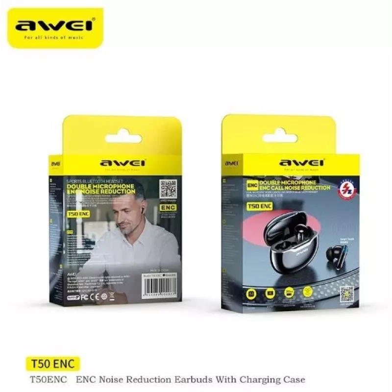 Bluetooth earphone Awei T50 ENC