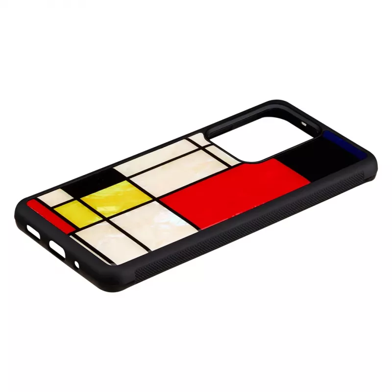 Protective phone case iKins for Samsung Galaxy S20 Ultra — Mondrian Black