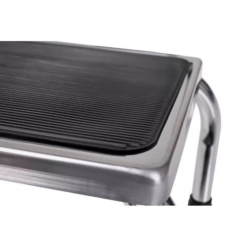 Bath step (shower stool) ActionMed SW200AM — black, non-slip surface and feet, max user weight 120 kg
