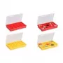 Storage assortment box allit EuroPlus Basic 29/15 yellow polypropylene – 29 compartments, 15 removable dividers