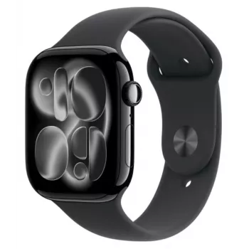 Watch Series 11 GPS 42mm Jet Black Aluminium Case with Black Sport Band - M/L