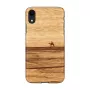 Smartphone case man and wood for iPhone XR — terra white protective cover