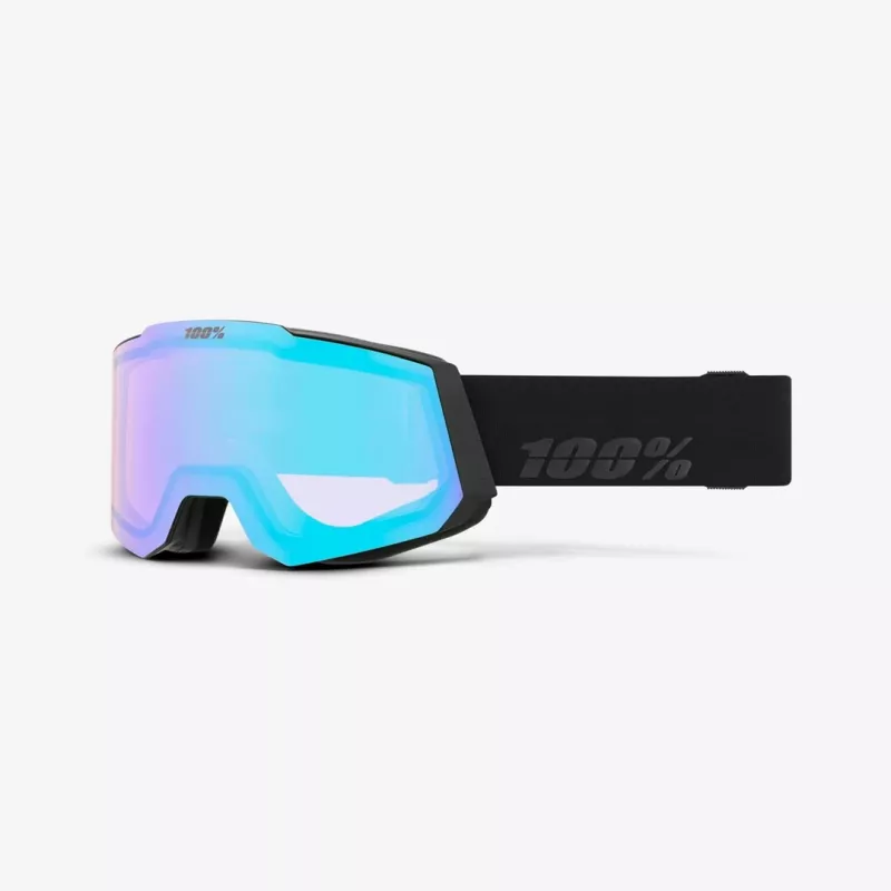 100% SNOWCRAFT Goggle winter sport goggles Black Unisex Green, Mirror, Turquoise Cylindrical(flat) lens