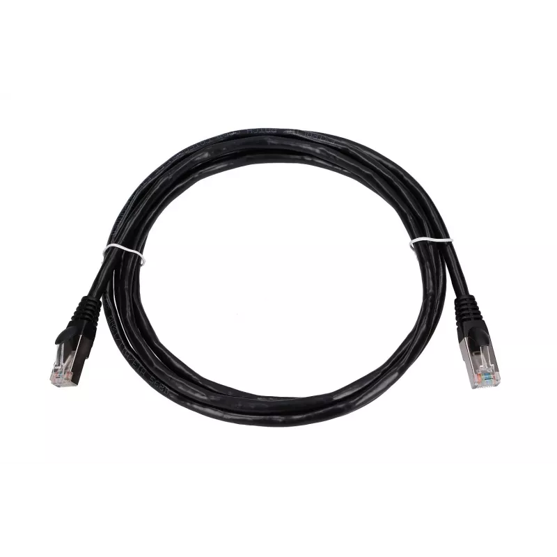 Network Cable Extralink LAN Patchcord Kat.5e RJ-45 2m Black