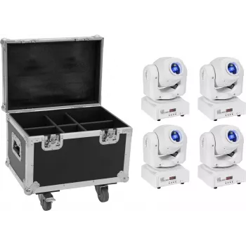 Moving head spot EUROLITE TMH-S60 4x LED with transport case