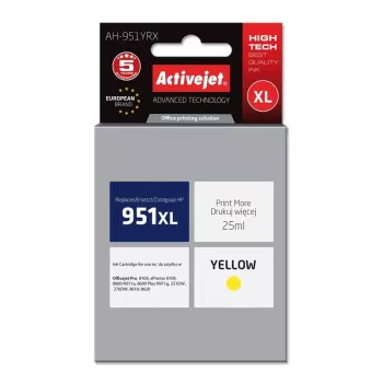 Ink cartridge ActiveJet AH-951YRX compatible for HP 951XL CN048AE — Yellow, 25 ml, XL