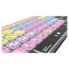 Mechanical-style full-size keyboard LogicKeyboard LKB-PT-TPC, USB + Bluetooth, QWERTZ German, Black