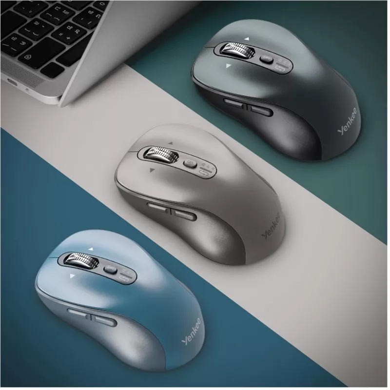 Wired ergonomic computer mouse YENKEE YMS2010BK — compact design, wired connection