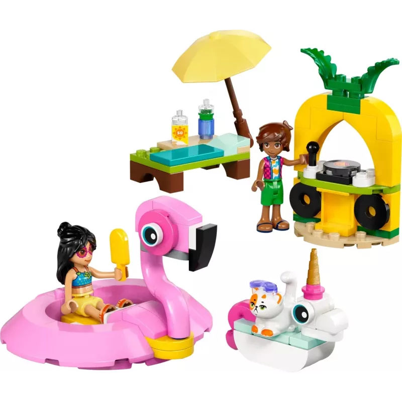 Construction toy LEGO Friends set 42658 Pool Party with Unicorn and Flamingo, characters and accessories