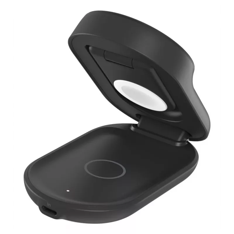 Indoor Charger Belkin UltraCharge 25w Qi2 3in1 Magnetic Charger EU Black Round