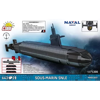Cobi Blocks Sous-Marin SNLE construction set — 643 pieces