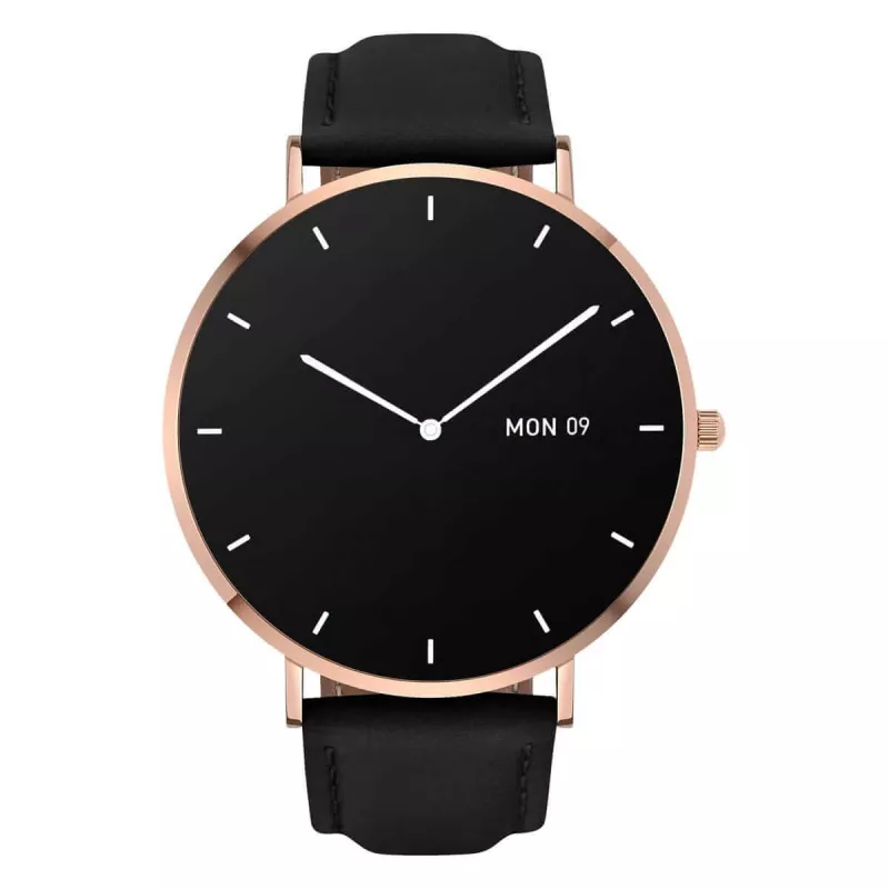 Leather Smartwatch Garett Verona Gold-Black