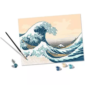 Painting kit Ravensburger CreArt ART Collection The Great Wave Hokusai 23690 — paint-by-number art set