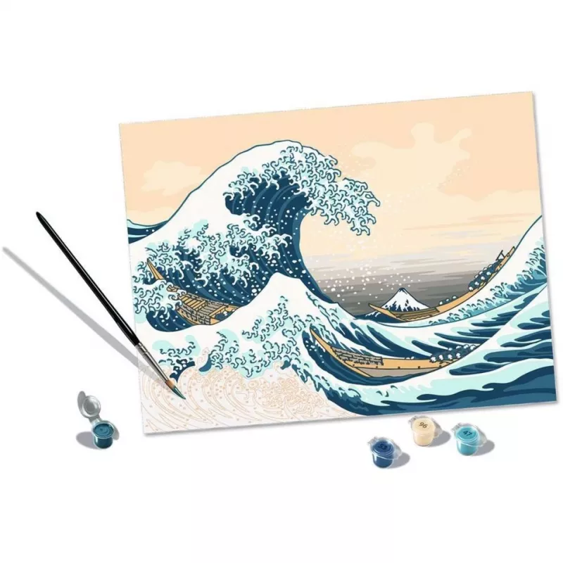 Painting kit Ravensburger CreArt ART Collection The Great Wave Hokusai 23690 — paint-by-number art set