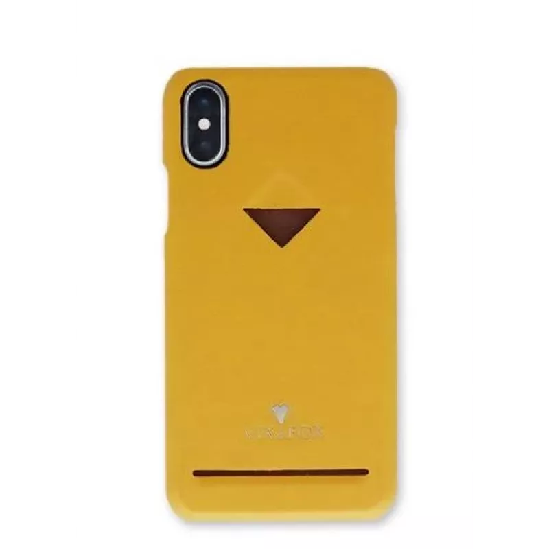 Phone back shell VixFox for iPhone 7/8 Plus, mustard yellow, hard protective cover