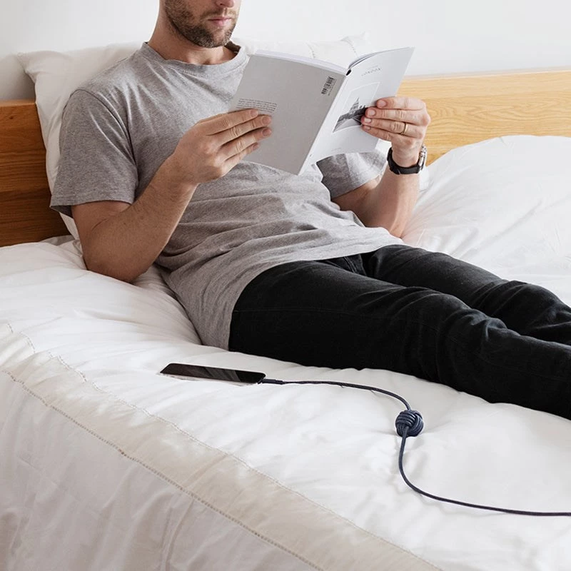 USB-C to Lightning cable Native Union Night Cable 3 m — Black/Grey, 3 m length
