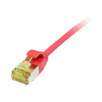 Patch Cable RJ45, CAT6A 500Mhz, 0,15m, Red, U/FTP, slimline Round d=3,8mm, TPE/LSZH(Superflex), AWG32, with Cat.7 Raw Cable, Synergy 21 (S217340V3)