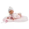 Doll Llorens Crying Doll 38938 Made of Roses, 38 cm lifelike baby doll