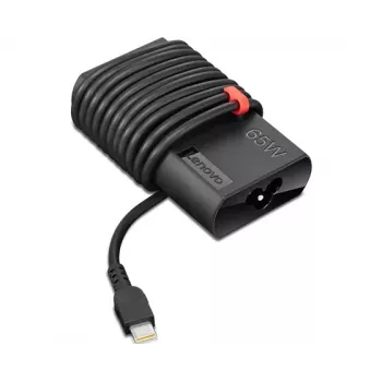 Power adapter Lenovo GX20Z46255 for laptops, indoor/outdoor 100–240V, 1.8 m cable, USB‑C, black
