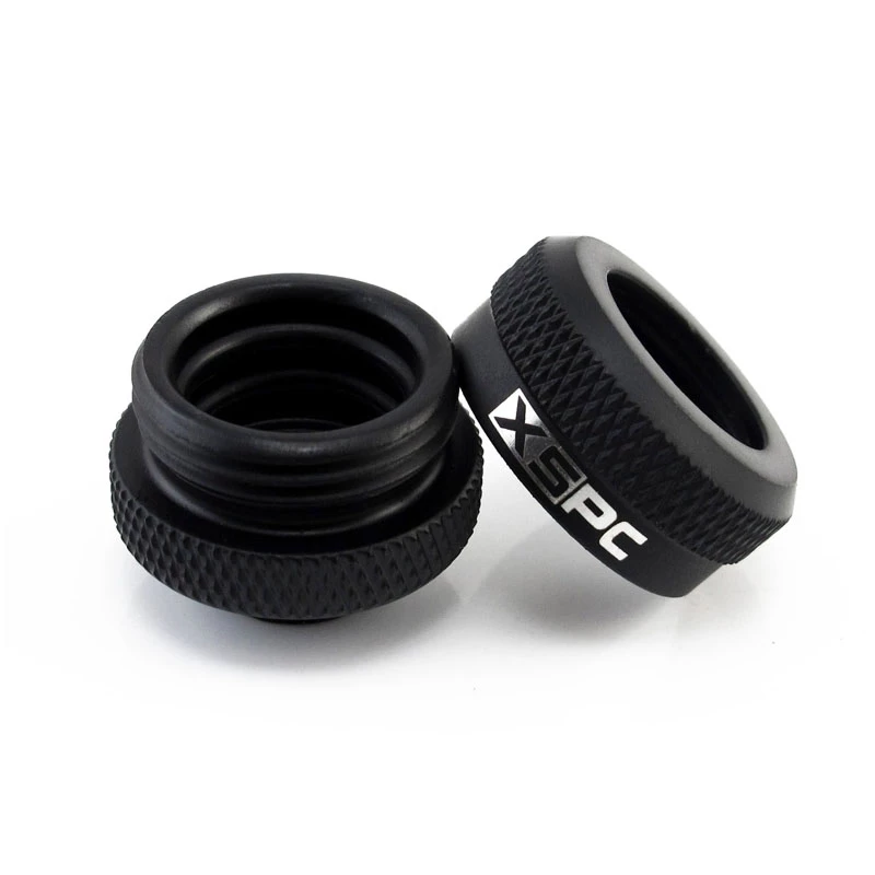 XSPC Connector G1/4 to 14mm Hardtube, black matt - 8 pieces