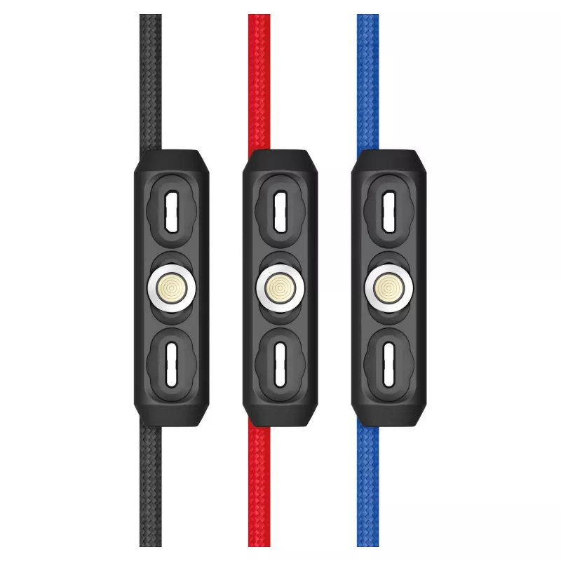 USB Cable RealPower MagneticCharge3 1m USB A Black Blue Red