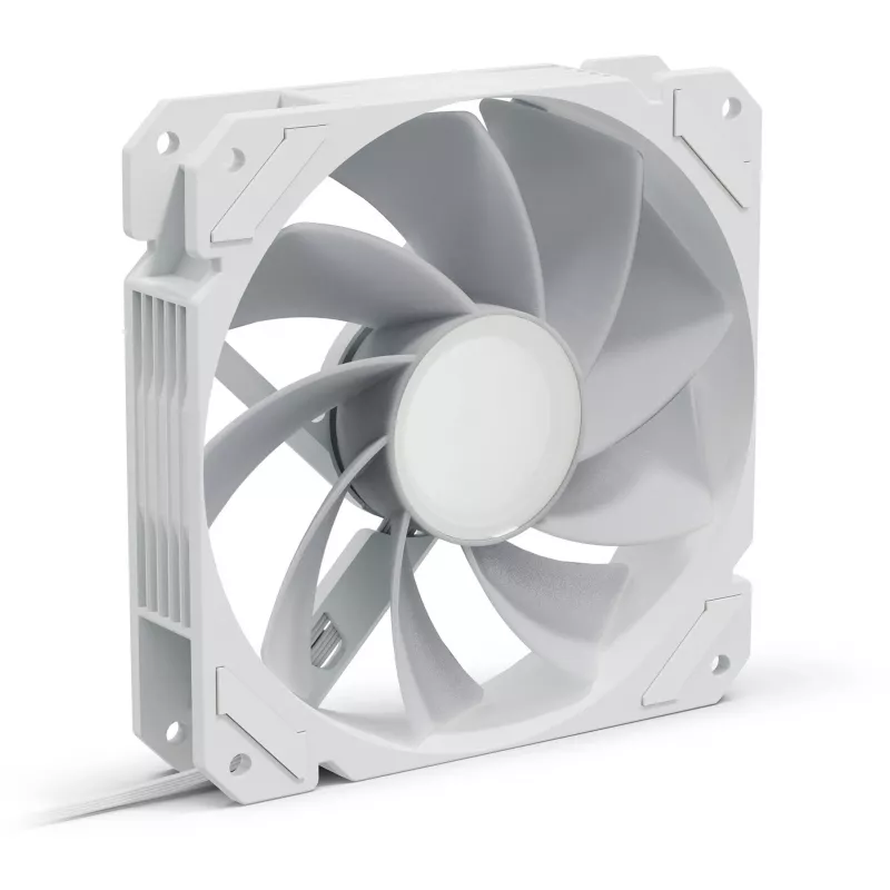 Case fan Sharkoon SHARK Mirror RGB PWM REVERSE 120 mm White, 500–1500 RPM, 99.52 m³/h, FDB