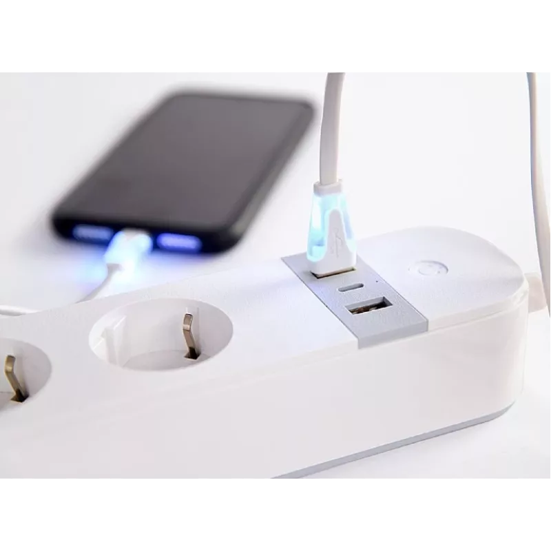 Smart power strip Gembird TSL-PS-S4U-01-W 4 AC outlets 3880 W White