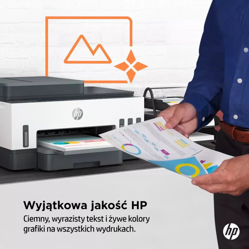 Impresora Multifuncional HP Smart Tank 750 Tinta Continua Color Wi-Fi Smart App duplex ADF Alimentador automatic