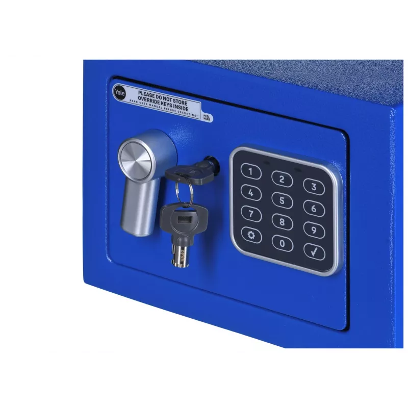 Freestanding safe Yale YSV/170/DB2/B Steel Blue, combination lock, 3.8 L, floor/wall mount