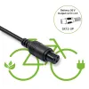 E-bike charger QOLTEC 36V–42V 2A with GX12 3-pin connector