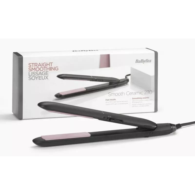 BaByliss Smooth Ceramic 230 ST241E hair straightener, black