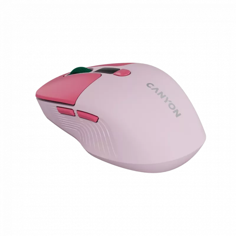 Canyon MW-26 - 2in1 wireless optical mouse Bluetooth / 2.4 GHz - silent - pink