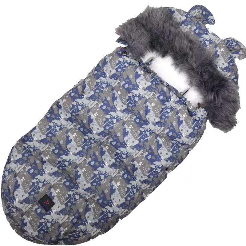 Baby sleeping bag for stroller Extralink Kdiki with ear hood, 100 cm