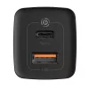 Baseus CCGAN2L-B01 mobile device charger Universal Black AC Fast charging Indoor