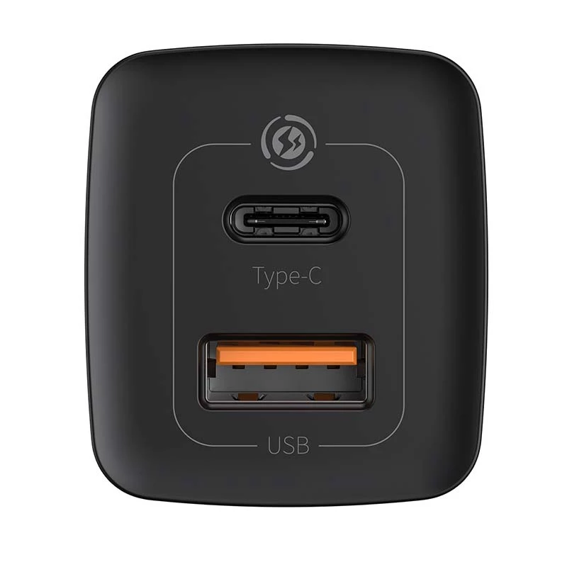 Baseus CCGAN2L-B01 mobile device charger Universal Black AC Fast charging Indoor