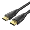 DisplayPort 1.4 cable Vention HCCBI, 3 m, 8K@60Hz / 4K@120Hz, 80 Gbit/s, gold-plated contacts, black