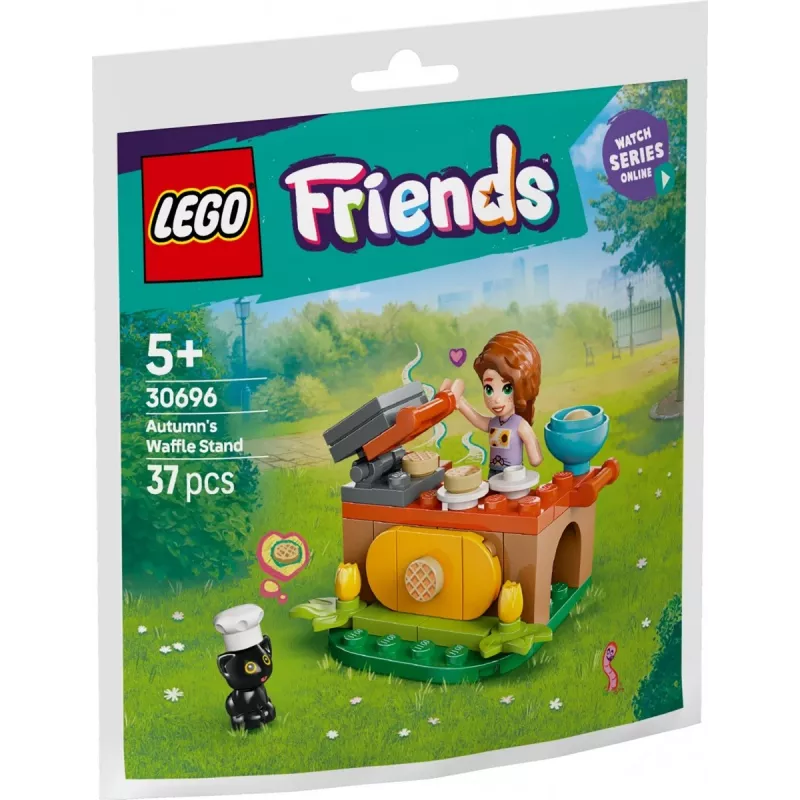 Construction toy LEGO Friends 30696 Autumn's Waffle Stand playset, small build, minifigures included