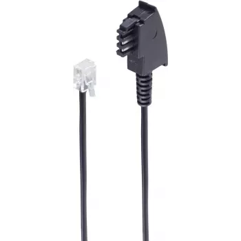 telephone cable ShiverPeaks BS70000-6 6 m Black