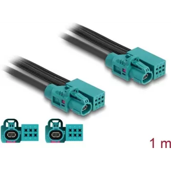 DeLOCK Cable HDMTD Z single + Powerpin jack to HDMTD Z single + Powerpin jack 1 m