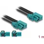DeLOCK Cable HDMTD Z single + Powerpin jack to HDMTD Z single + Powerpin jack 1 m