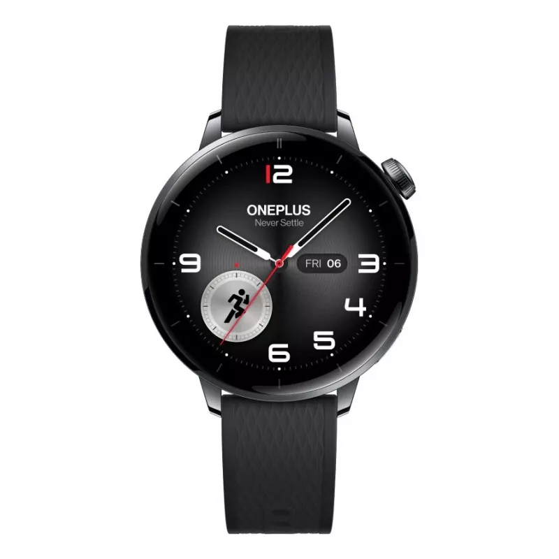 Smartwatch ONEPLUS Watch 3 43mm — 1.32 inch AMOLED, Snapdragon W5, GPS, NFC, IP68, 5 ATM, 354 mAh, Stainless steel case