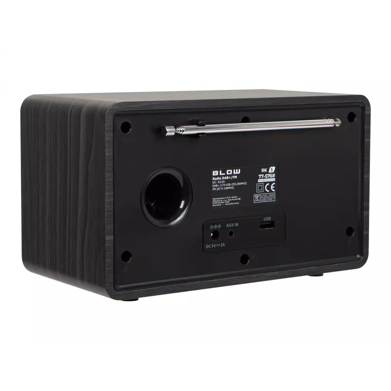 BLOW kitchen radio RK5 FM/DAB+ with Bluetooth, black