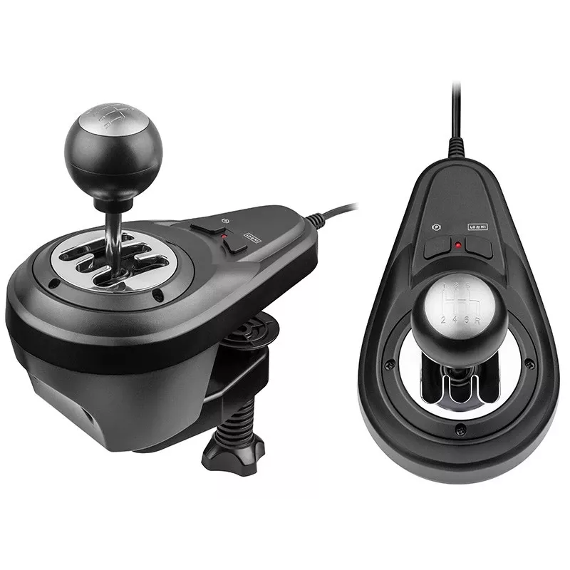 Manual gearbox shifter TRACER TRAJOY47345 — wired 6-in-1 simracer controller, 1.8 m cable, black, ergonomic non-slip grip, 270° rotation