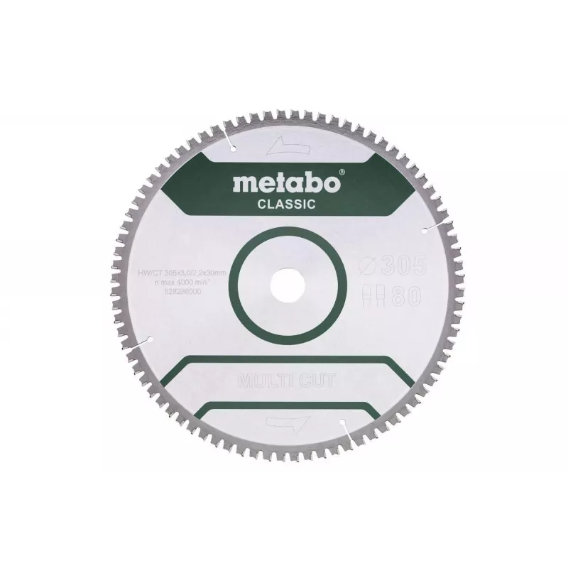 Circular saw blade Metabo 628286000 30.5 cm
