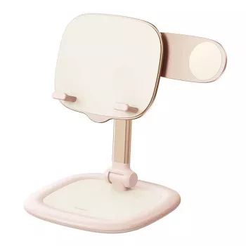 Tablet phone stand Baseus Seashell Series Pink — adjustable height, lightweight